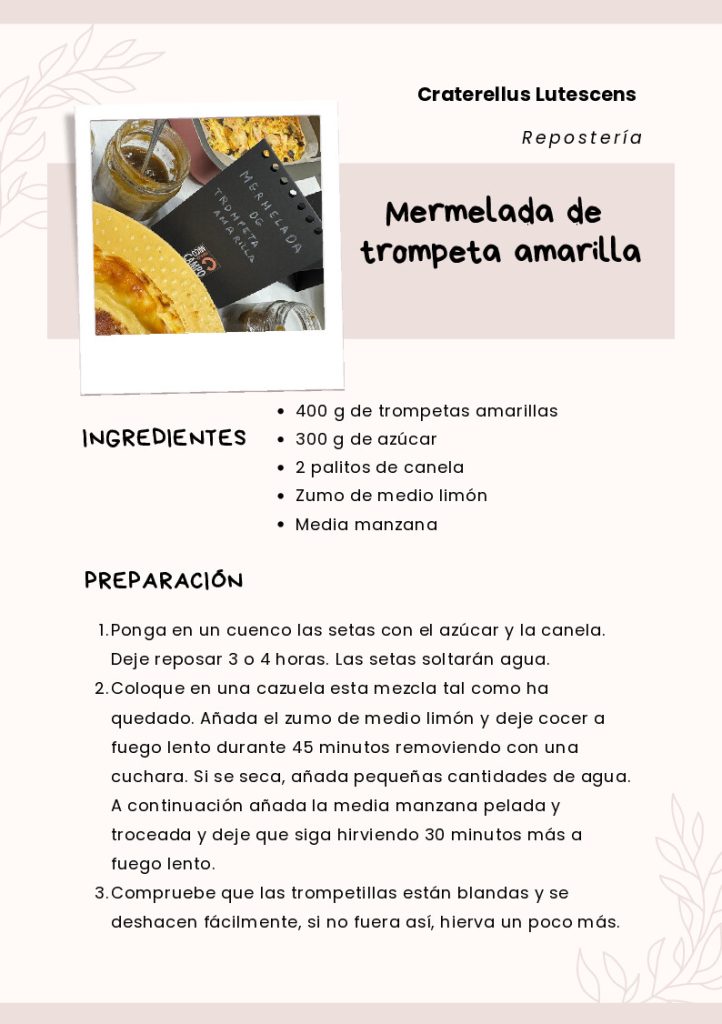 mermelada de trompeta amarilla