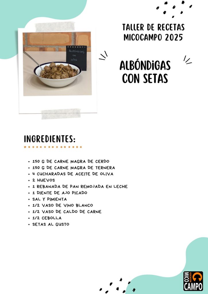 Albóndigas con setas